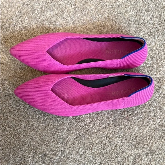 Rothy's Pink Flats Sleek Minimalist Design - Picture 3 of 3